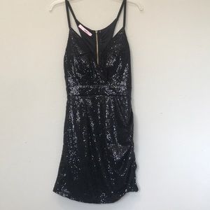 Black Sequin Dress